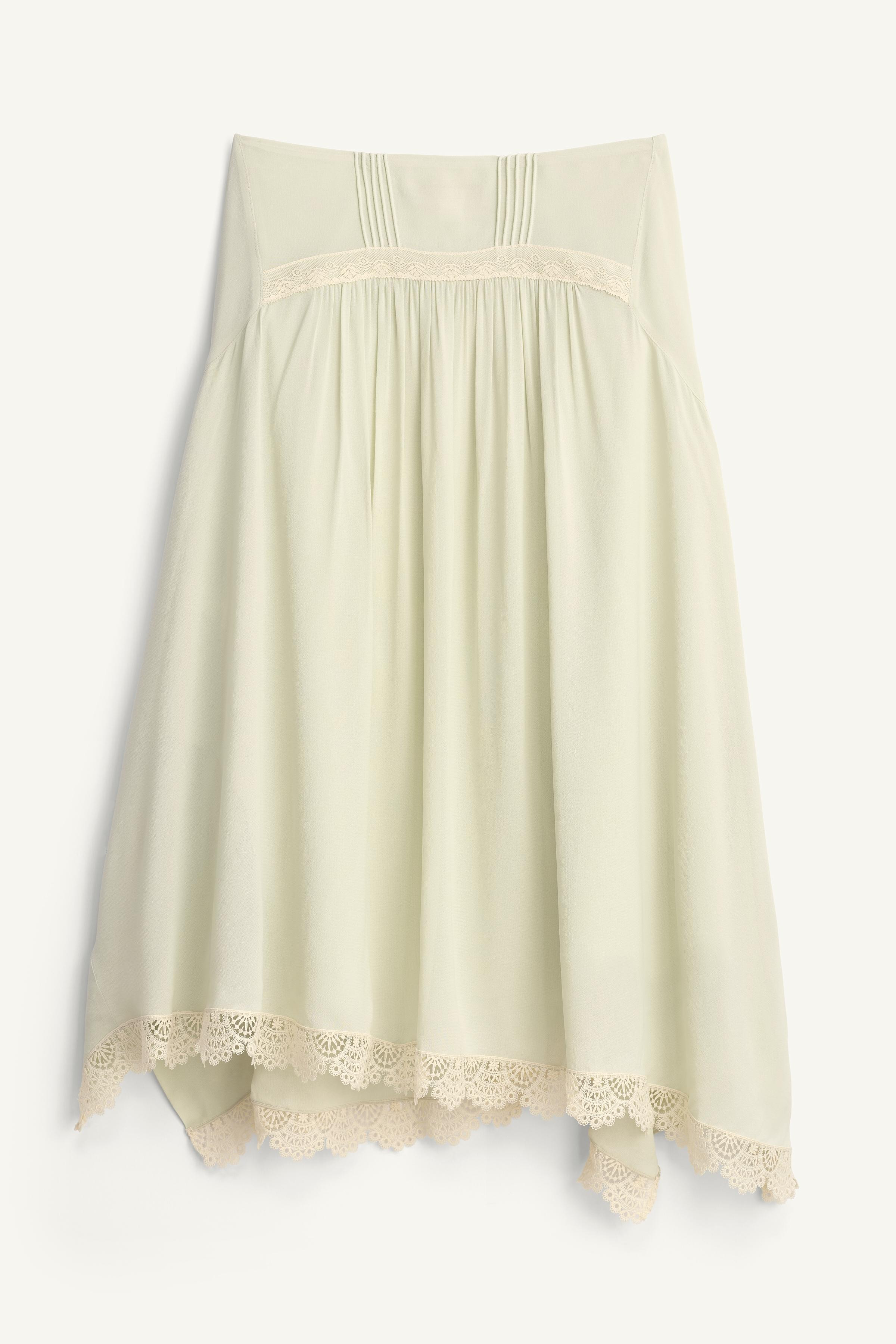 LIMITED EDITION RUFFLED LACE SKIRT | Zara US