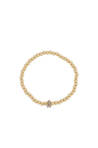 BaubleBar Pave Initial Pisa Bracelet in Gold from Revolve.com | Revolve Clothing (Global)
