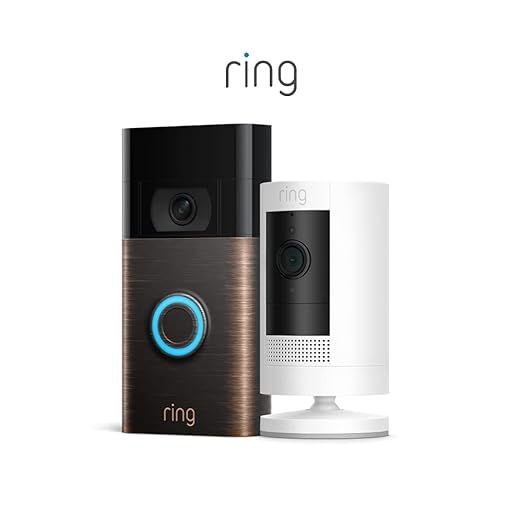 Ring Video Doorbell, Venetian Bronze (2nd Gen) Bundle with Ring Stick Up Cam Battery, White | Amazon (US)