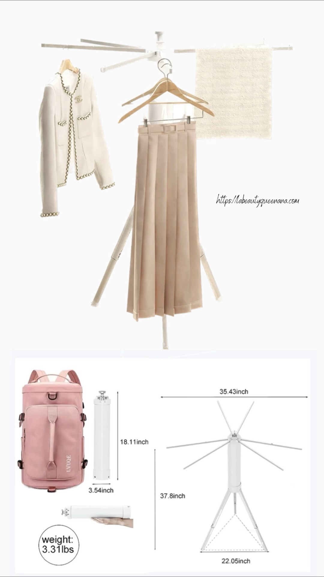 
Travel approved collapsible drying rack | Tripod Clothes Drying Rack | Portable + Foldable + Space Saving drying rack|  laundry room essentials ♡

Travel approved collapsible drying rack ♡

Salut Beautykings🤴🏾& Beautyqueens👸🏽 → → 💚💋💛 

Click here & Shop these items using my affiliate link ♡❋ → 

Shop My Gazelle Intense Minimalist & Mindset Shift Intentional Planner Vol 2 Undated ♡❋ → https://labeautyqueenana.com/shop-my-ebooks/

I help the less fortunate in Africa via my charity. See how you can support me. More details→ https://labeautyqueenana.com/the-labeautyqueenana-foundation/


→FTC Disclosure: This post or video contains affiliate links, which means I may receive a tiny commission for purchases made through my links.
♡♡♡♡♡♡♡♡♡♡♡♡♡♡♡

x💋x💋
♎️♾️🫶🏾✌🏾
LaBeautyQueenANA ♡

Believe You Can Achieve ™️

Believe You Can Achieve with Intentionality & Diligence ™️
——————

#LTKfamily #LTKbump #LTKtravel