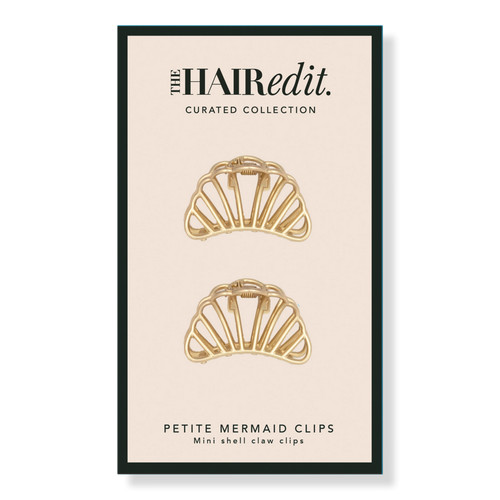 Petite Gilded Mermaid Shell Mini Claw Clips | Ulta