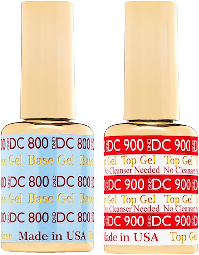 DND Base Gel and Top Gel Polish Set, UV/LED GelBase Polish and No Cleanse Top Coat, Professional ... | Amazon (US)