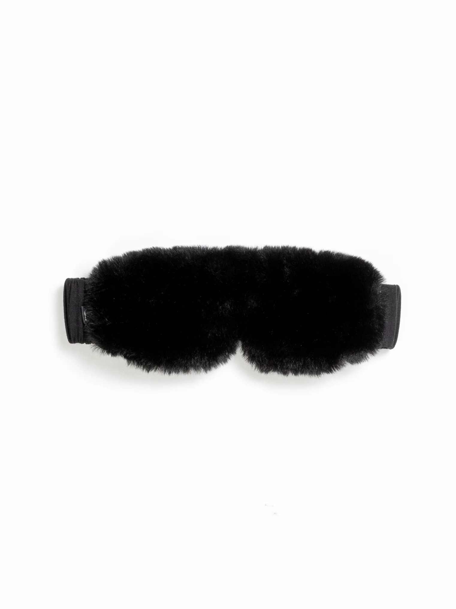 Faux Fur Sleep Mask in Black - Cozy Earth | Cozy Earth