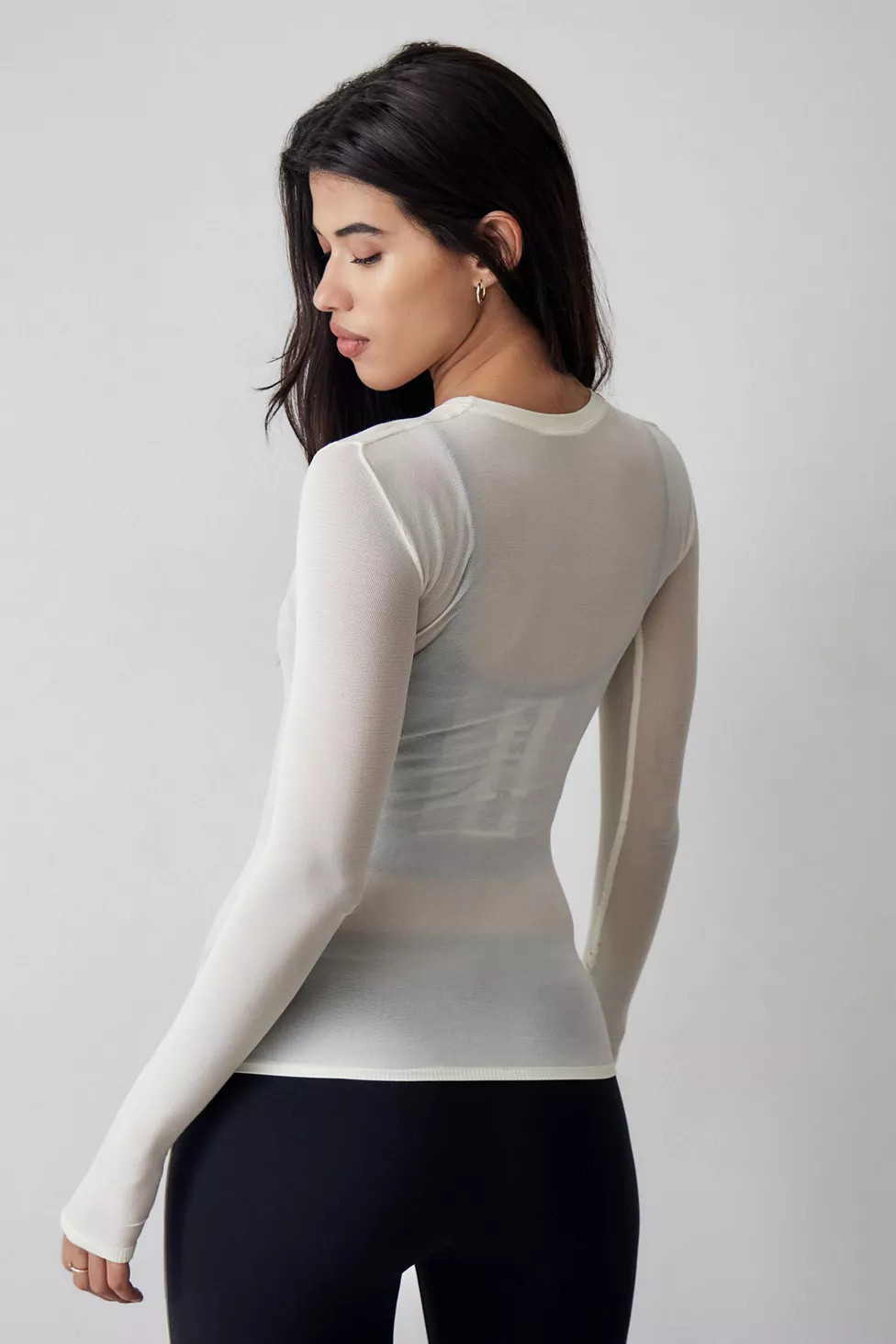 iets frans... Sheer Tech Long Sleeve Tee | Urban Outfitters (US and RoW)