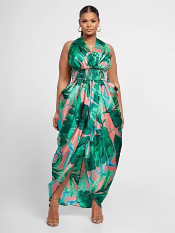 Anya Halter Palm Dress - Fashion To Figure | Fashion to Figure