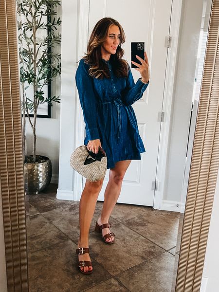 J. Crew look for less denim dress! Wearing size extra small (XS) and under $30 💙

Walmart fashion, designer look for less, spring dress, spring style 

#LTKfindsunder50 #LTKsalealert #LTKstyletip