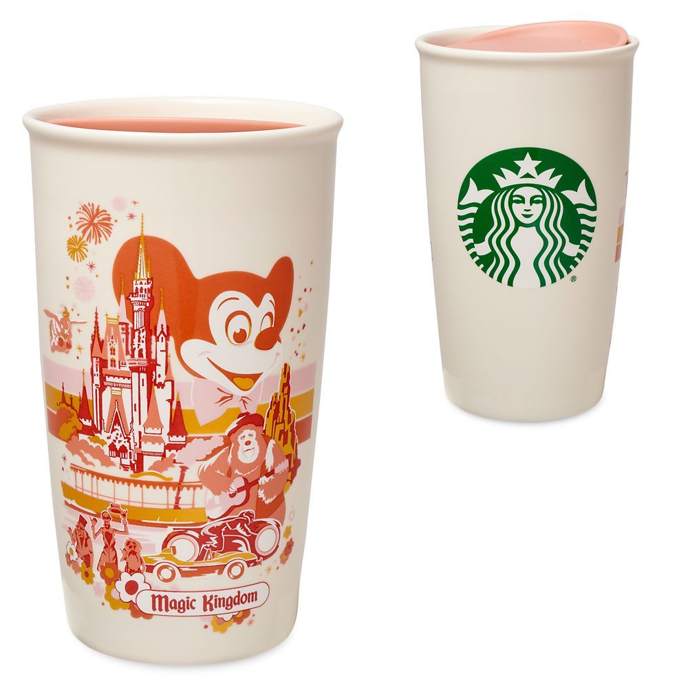 Magic Kingdom Starbucks Ceramic Travel Tumbler | Disney Store
