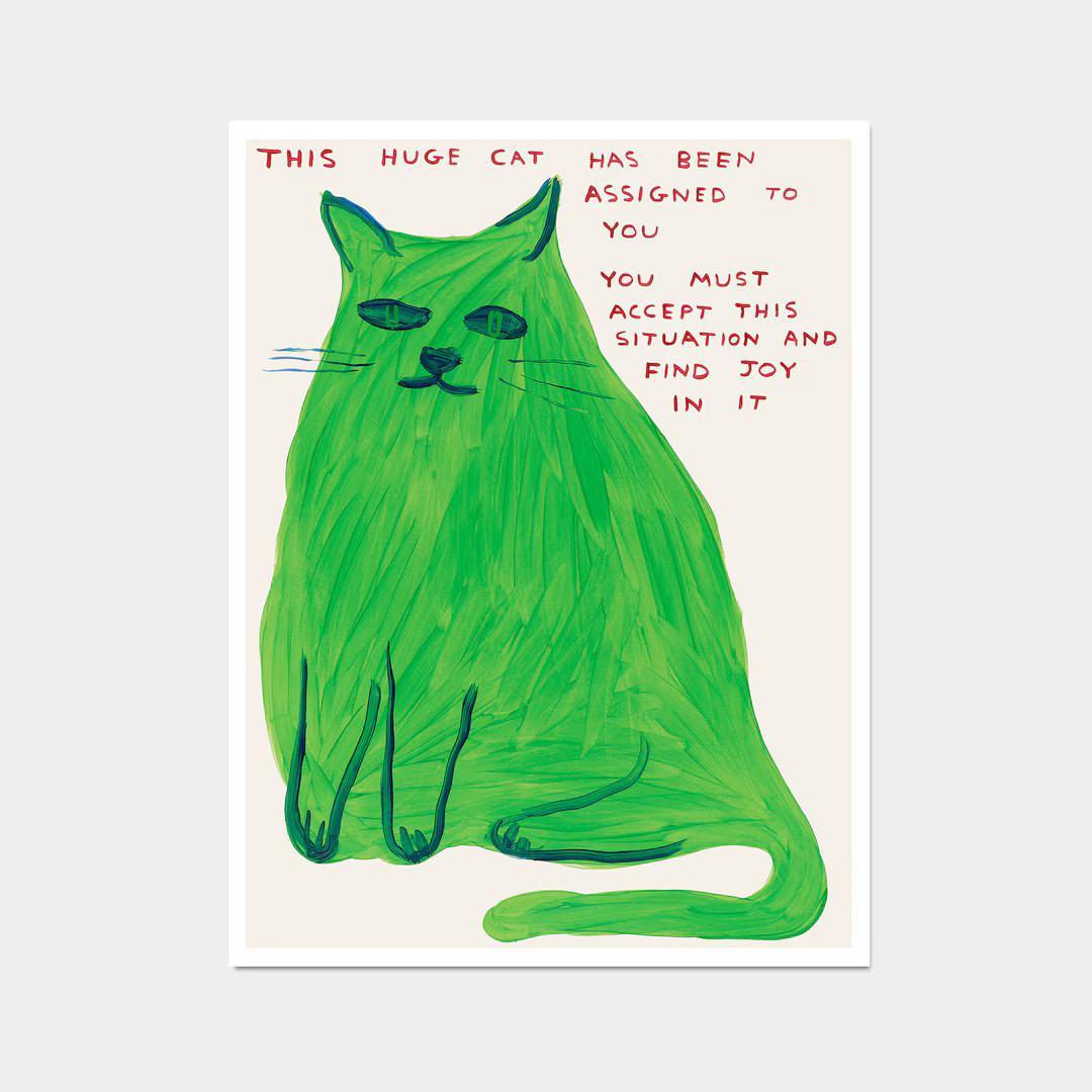 Genuine David Shrigley Poster: This Huge Cat - Etsy | Etsy (US)
