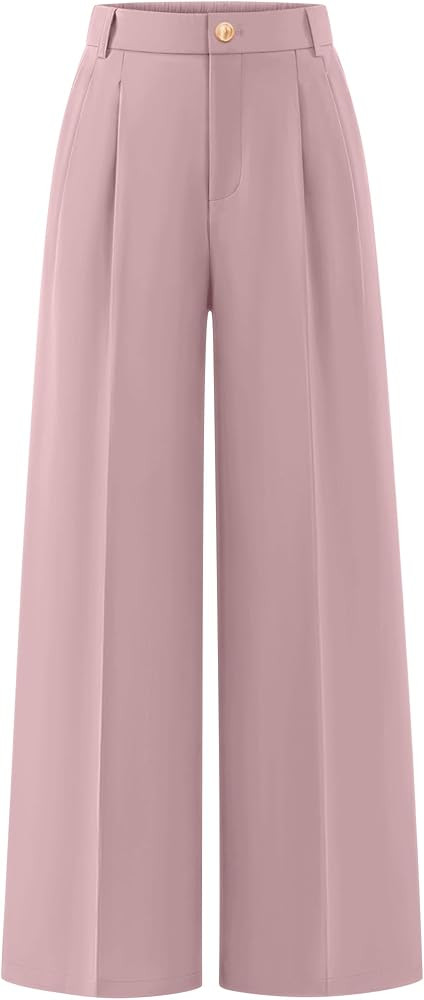 ZESICA Women's Wide Leg Dress Pants 2026 High Waisted Business Casual Palazzo Pants Work Office S... | Amazon (US)