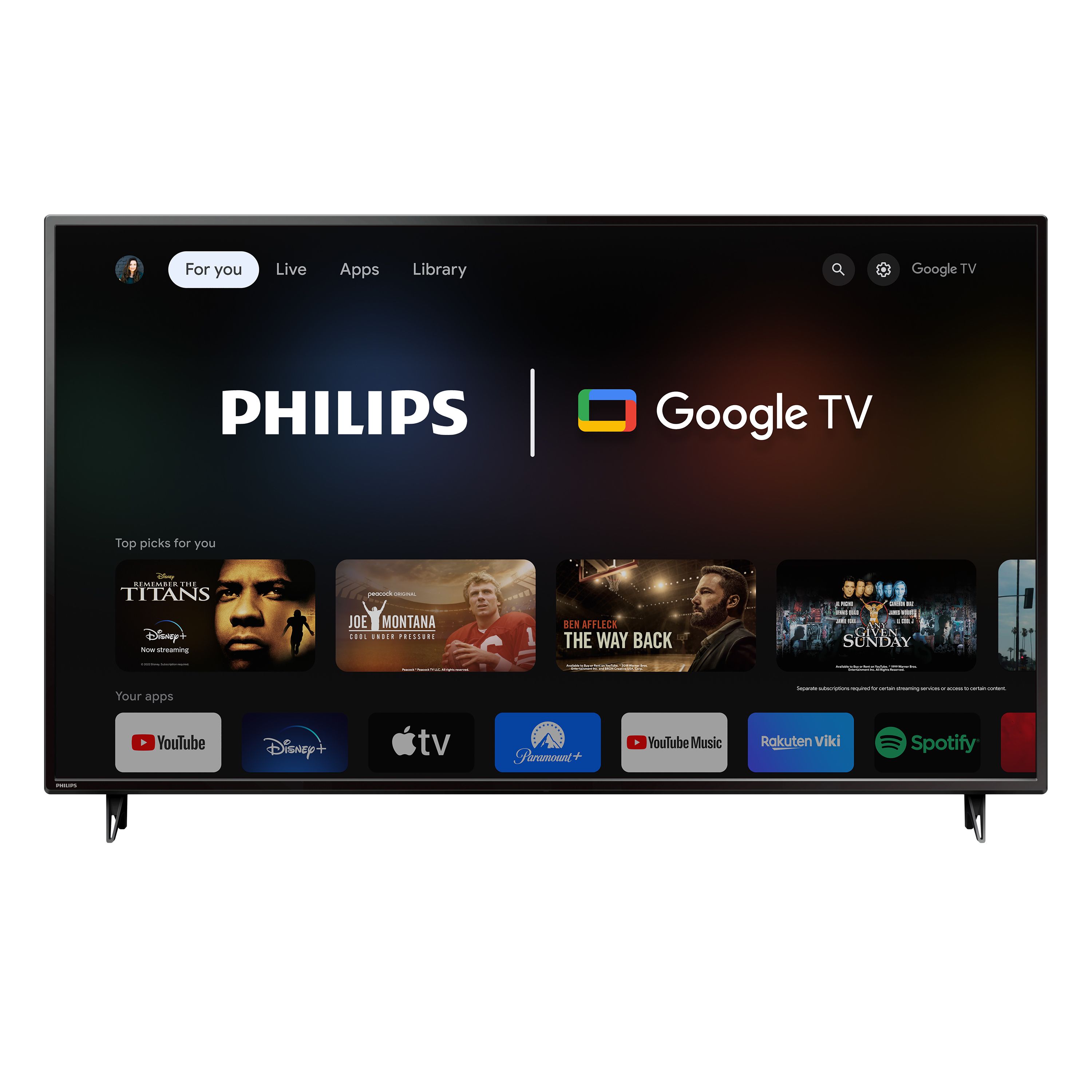 Philips 65" Class 4K Ultra HD (2160p) Google Smart LED Television (65PUL7552/F7) (New) | Walmart (US)