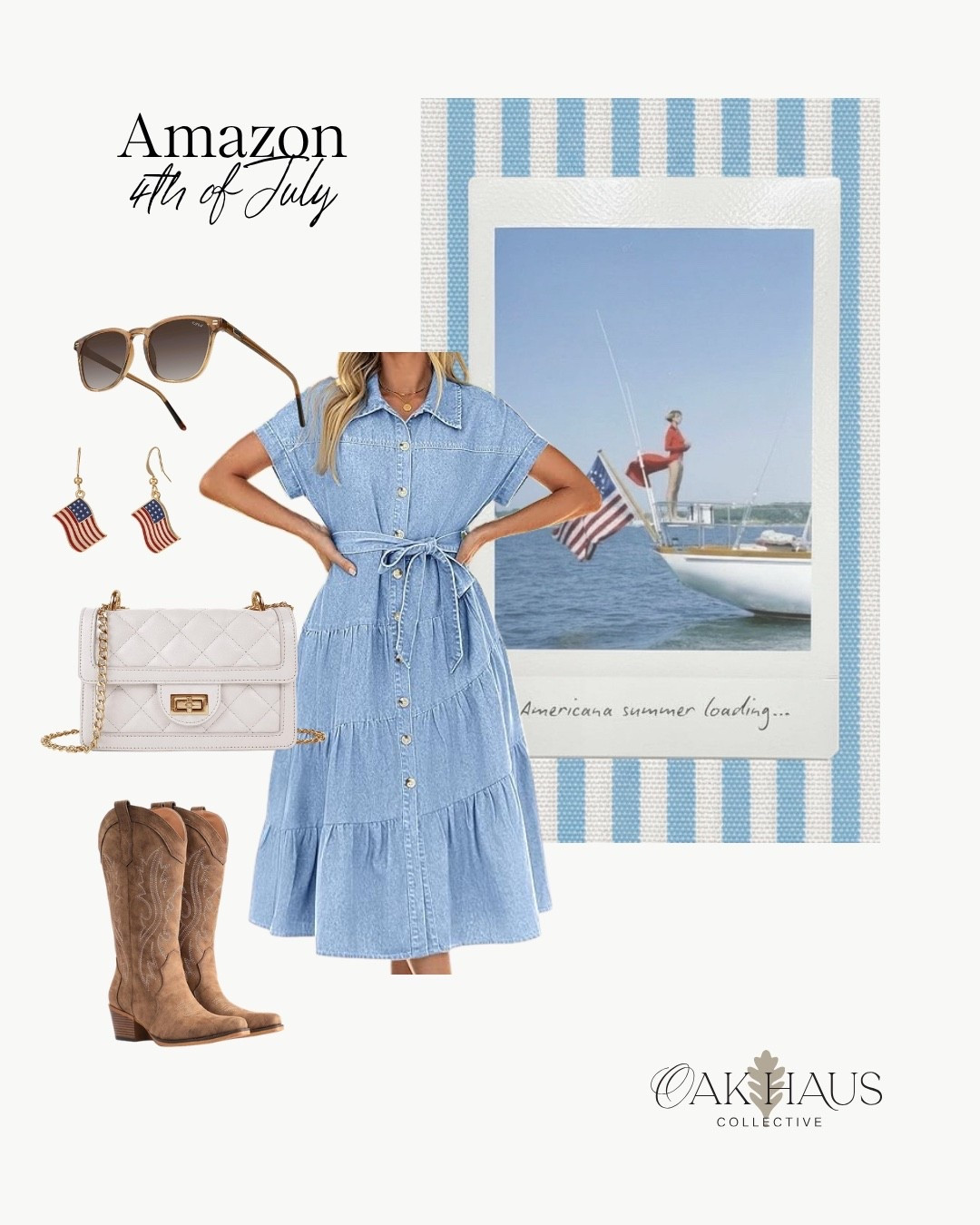 Amazon, Fourth Of July, Seasonal, America, Summer, Holiday, 4th, July, Outfit, Style Guide, OOTD, Dress, Accessories

#LTKgrwm #LTKootd #LTKSeasonal