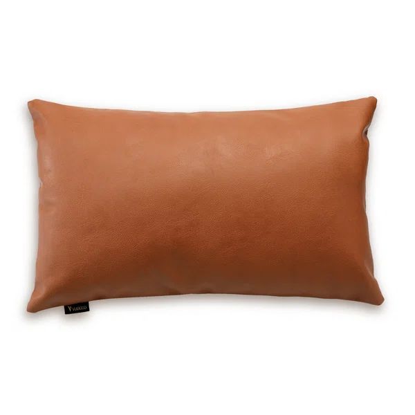 Leather Pillow Cover - White/Black | Wayfair North America