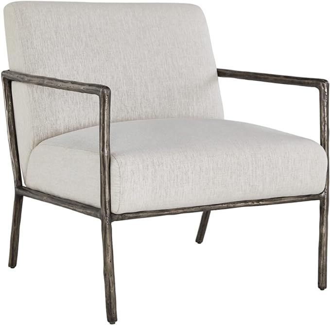Signature Design by Ashley Ryandale Accent Chair, 30"W x 36"D x 34"H, Linen | Amazon (US)