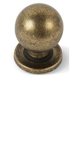 Khtumeware Brushed Antique Brass Cabinet knobs,20 Pack 1inch Kitchen Cabinet knobs Ball Dresser knob | Amazon (US)