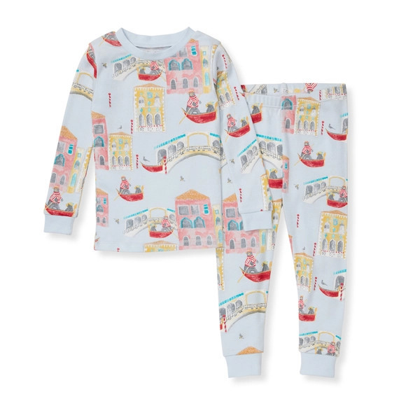 On The Gondola Organic Cotton Pajamas - 2-Piece 12M | Burts Bees Baby
