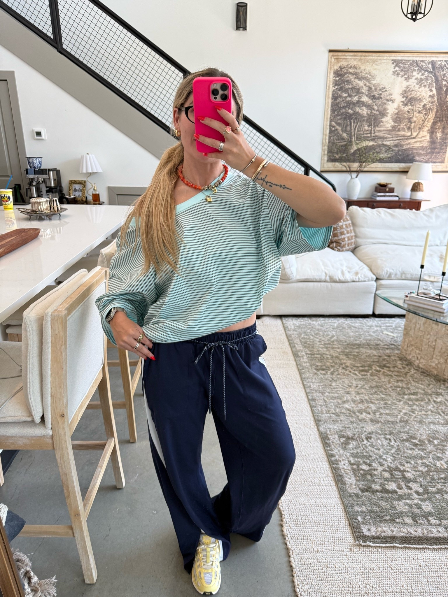 obsessed w this fit!!!!! can’t link this shirt from american vintage:-( pants are xs!

#LTKootd #LTKU #LTKdayinmylife
