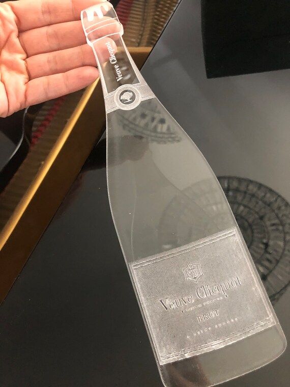 Veuve Clicquot Champagne Bottle - Laser Engraved Greeting Card - Bar Decor - Luxury Custom Housew... | Etsy (US)