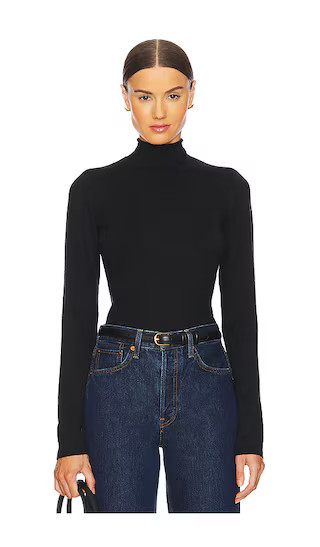 Maxine Turtleneck Sweater in Black | Revolve Clothing (Global)