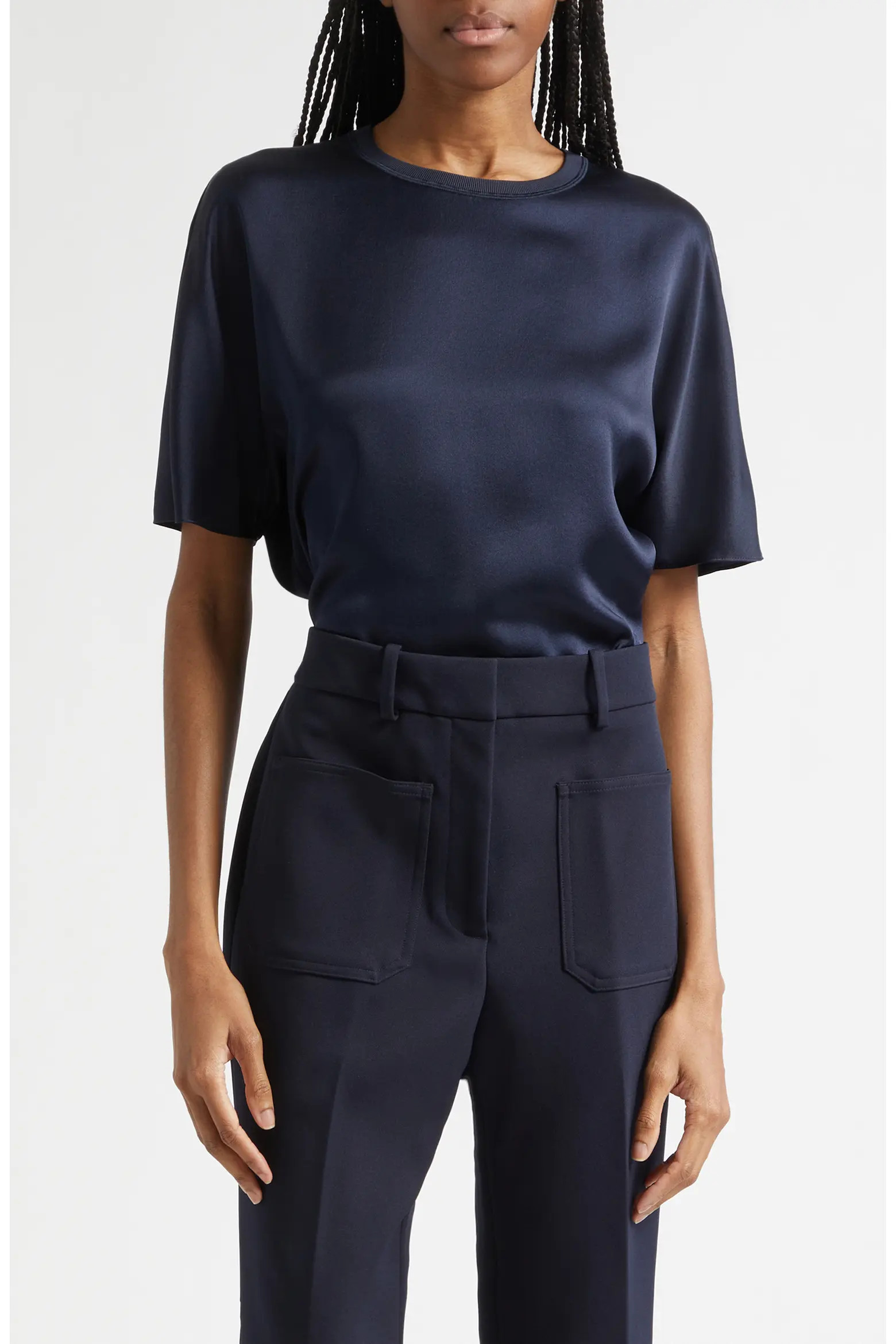 Lena Silk Crewneck Top (Women) | Nordstrom | Nordstrom