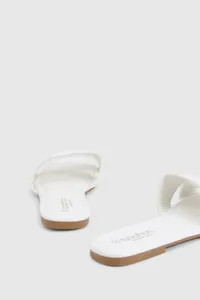 Woven Mule Sliders | boohoo (US & Canada)