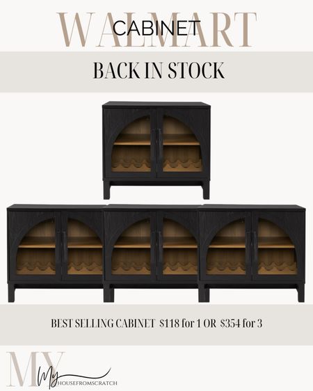 This budget friendly cabinet from Walmart is back in STOCK, you can buy 1 or create longer sideboard using few pieces 

#LTKstyletip #LTKSeasonal #LTKhome