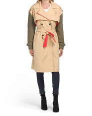 Charlotta Two-Tone Trench Coat | Marshalls