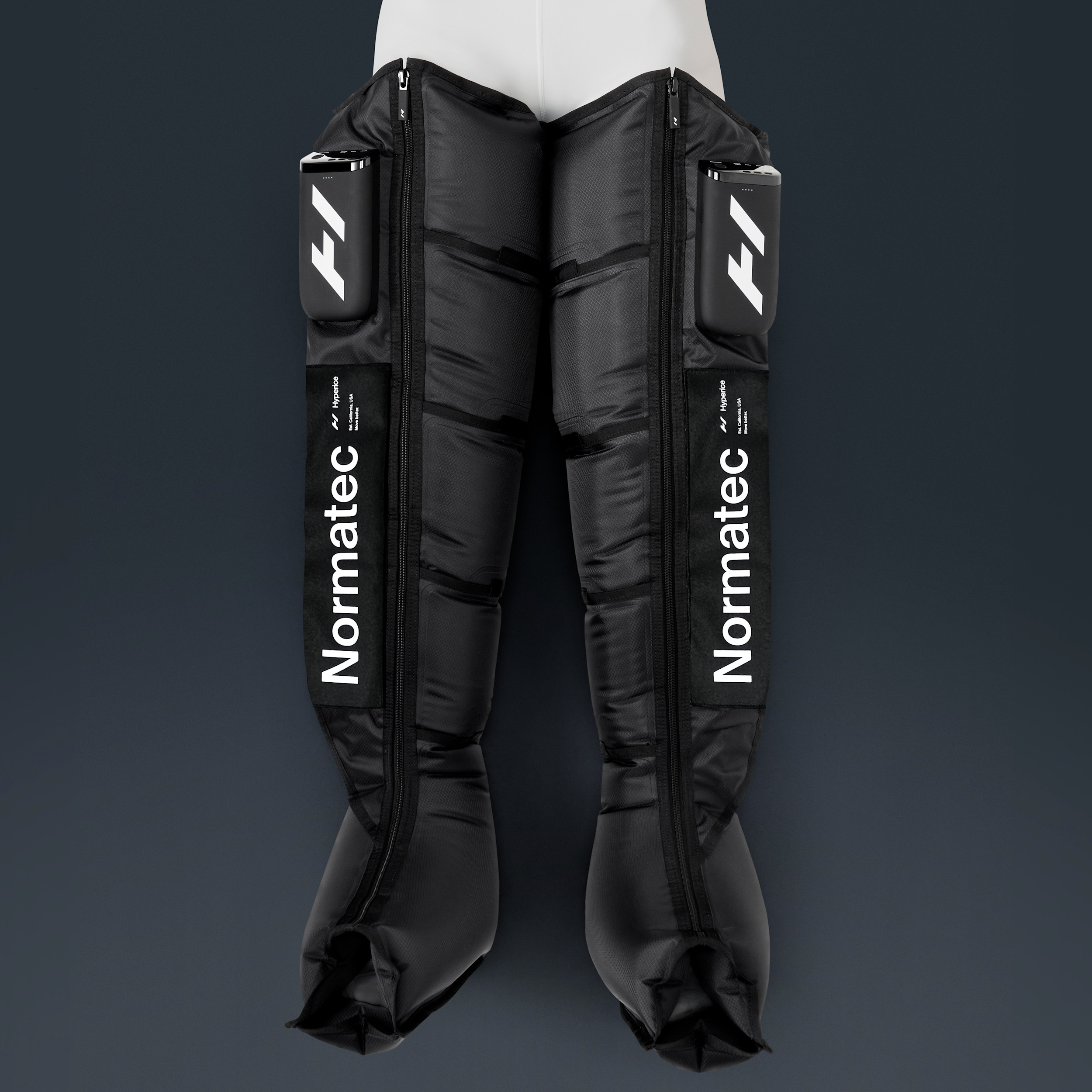 Nike Unisex Hyperice Normatec Elite Legs Dynamic Air Compression Boots in Black | 69000-001 | Nike (US)