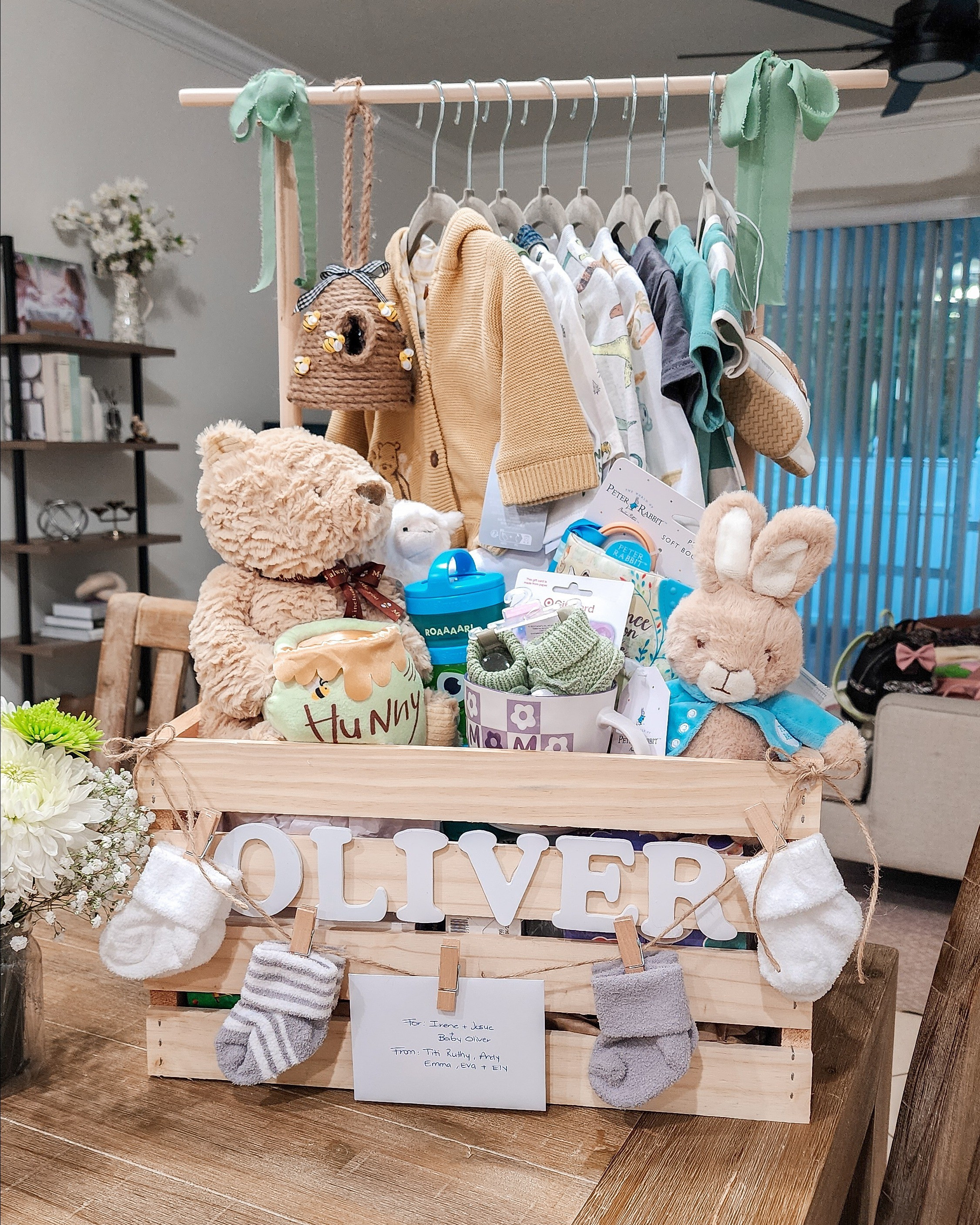 I went all out and made the cutest baby shower crate basket for my niece. Now this was a special gift! 🥹 I linked all the supplies for you all. This one was so much fun to make. Baby boy. Winnie the Pooh. Peter Rabbit. Baby Shower Gift. Baby Clothes. Baby Gift. Bee hive. Basket. Baby accessories. Skincare.  

#LTKKids #LTKBaby #LTKFamily