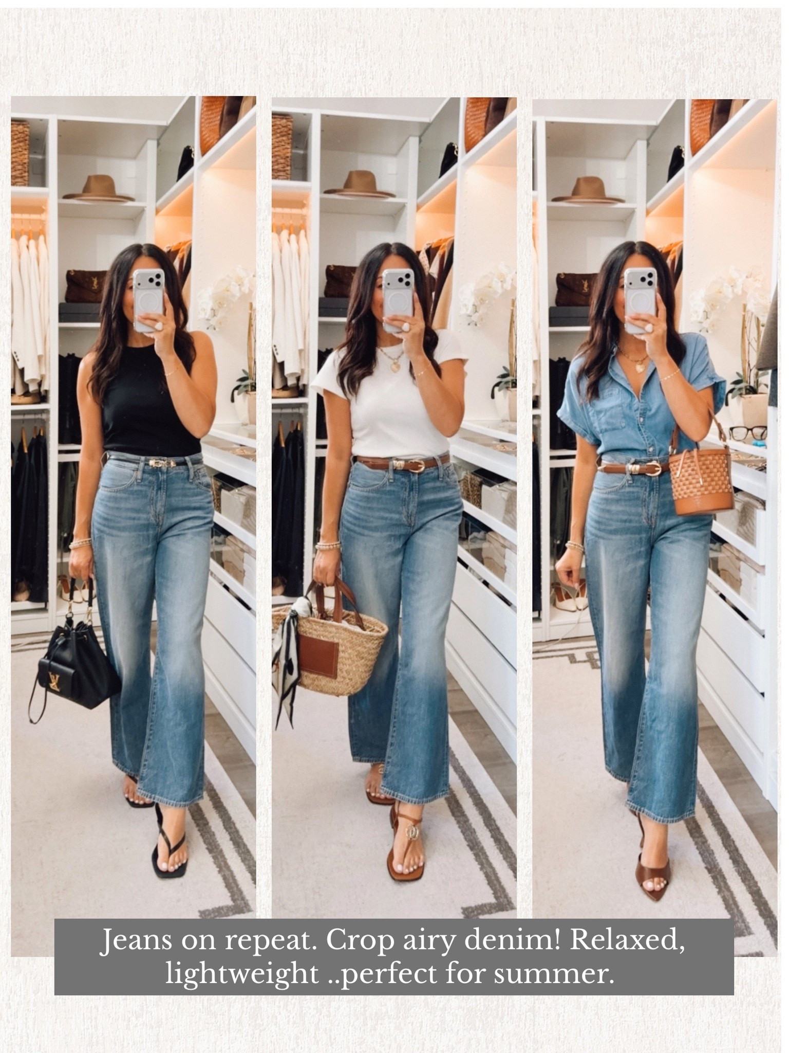 Airy denim on repeat👏🏽 relaxed fit lightweight for summer .
Everything TTS

#LTKootd #LTKOver40 #LTKSeasonal
