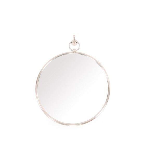 Bondi Antique Silver Round Double-faced Wall Mirror | Bed Bath & Beyond