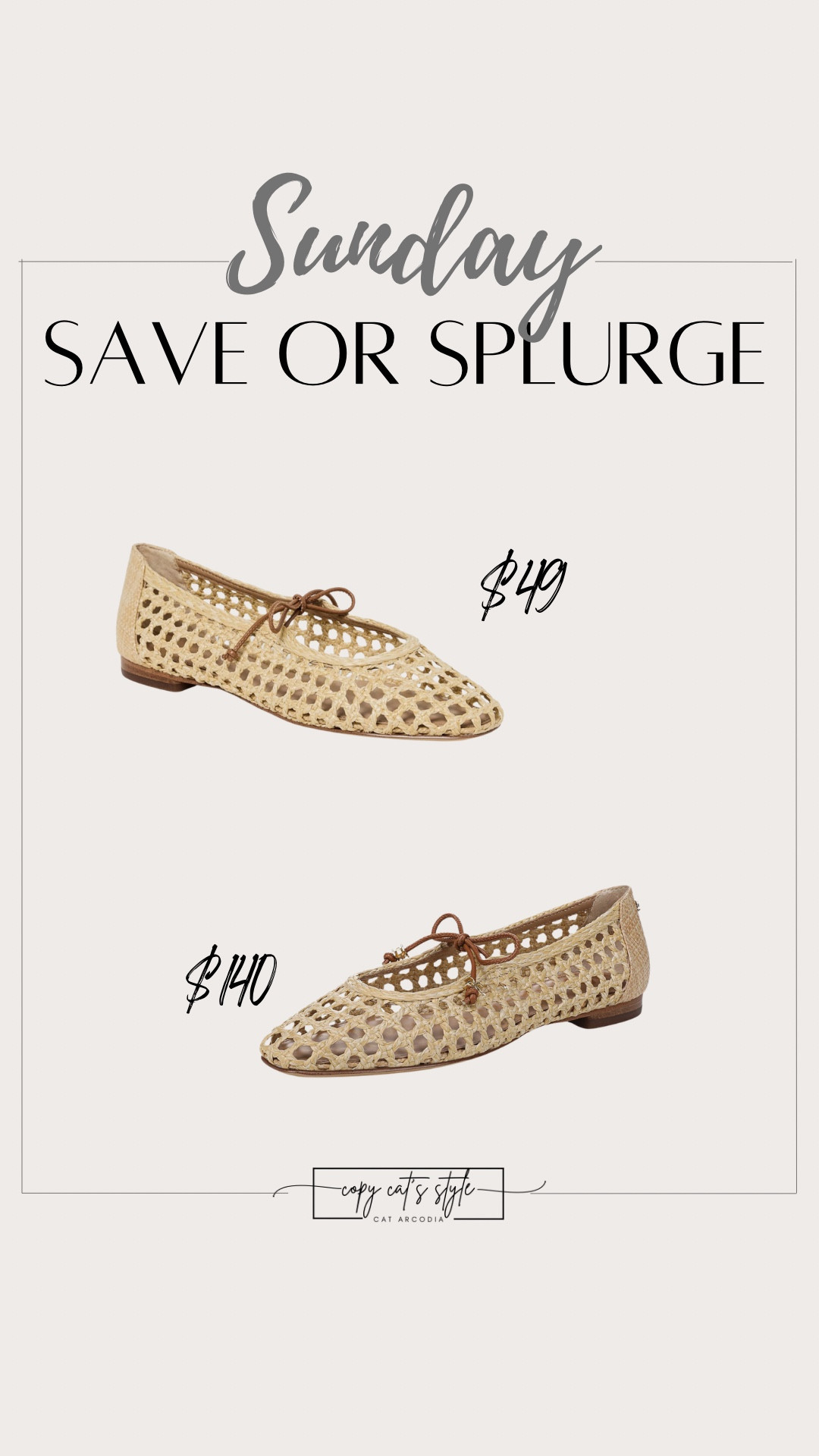 Save or splurge woven mesh ballet flats. Look for less ballet flats. 

#LTKSaleAlert #LTKMidsize #LTKWorkwear