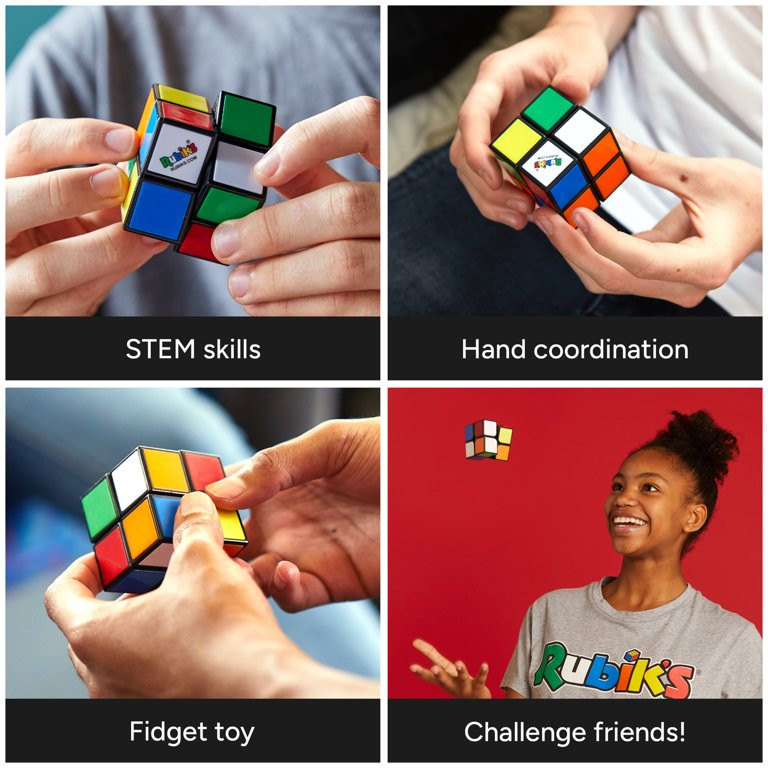 Rubik's Mini, Original 2x2 Rubik's Cube 3D Puzzle Fidget Cube - Walmart.com | Walmart (US)