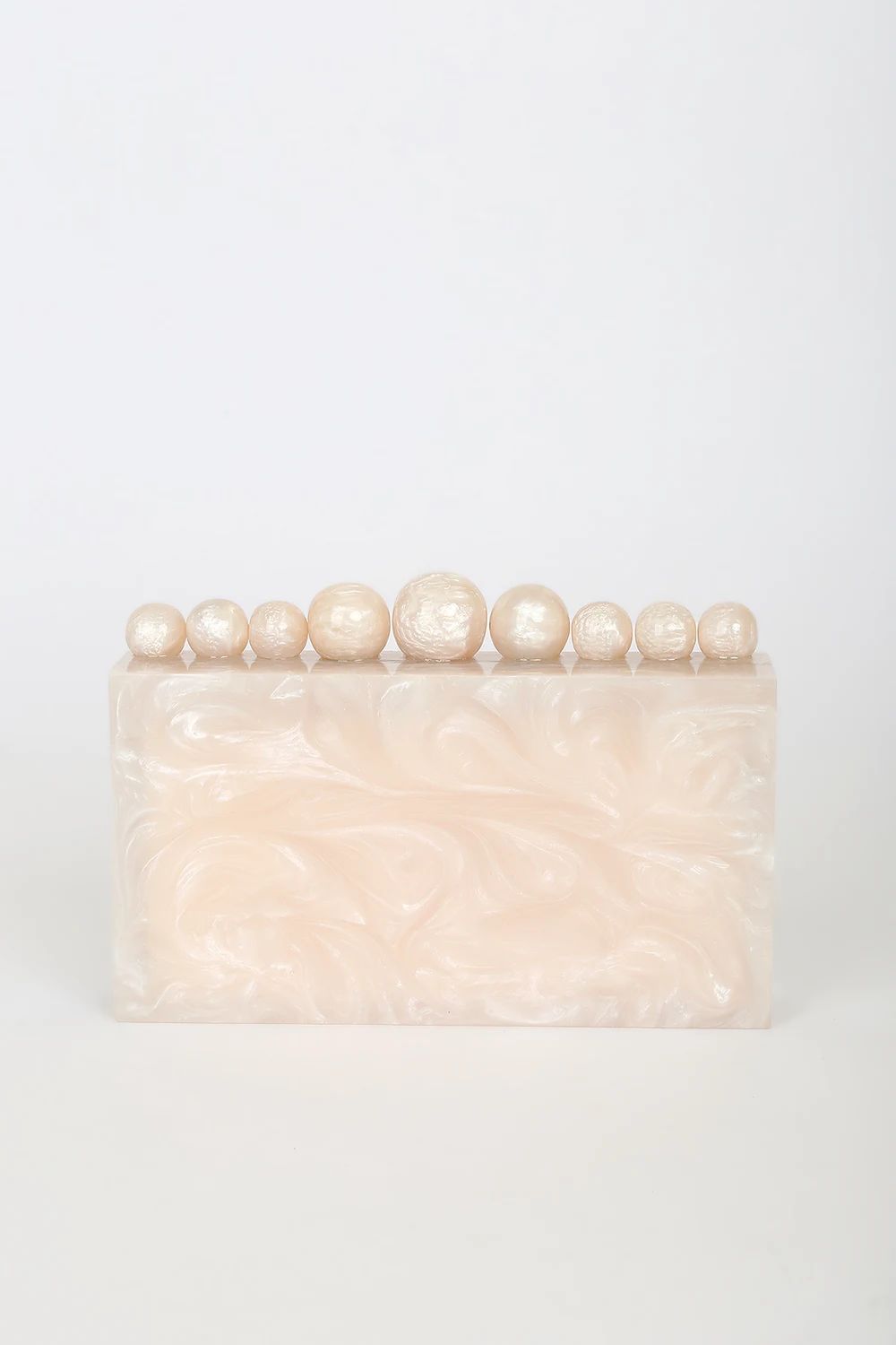 On The List Cream Marble Acrylic Box Clutch | Lulus (US)