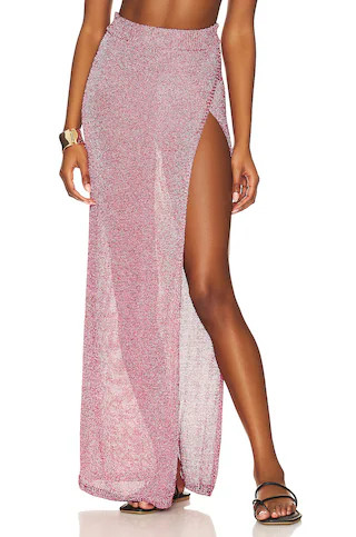 superdown Keva Wrap Maxi Skirt in Pink from Revolve.com | Revolve Clothing (Global)