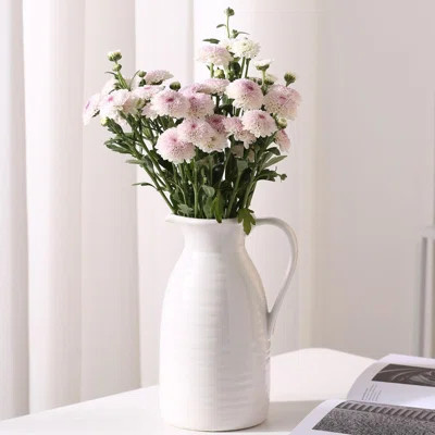 Farmhouse Pitcher Vase for Flowers- Ceramic Pitcher Vase | Wayfair North America