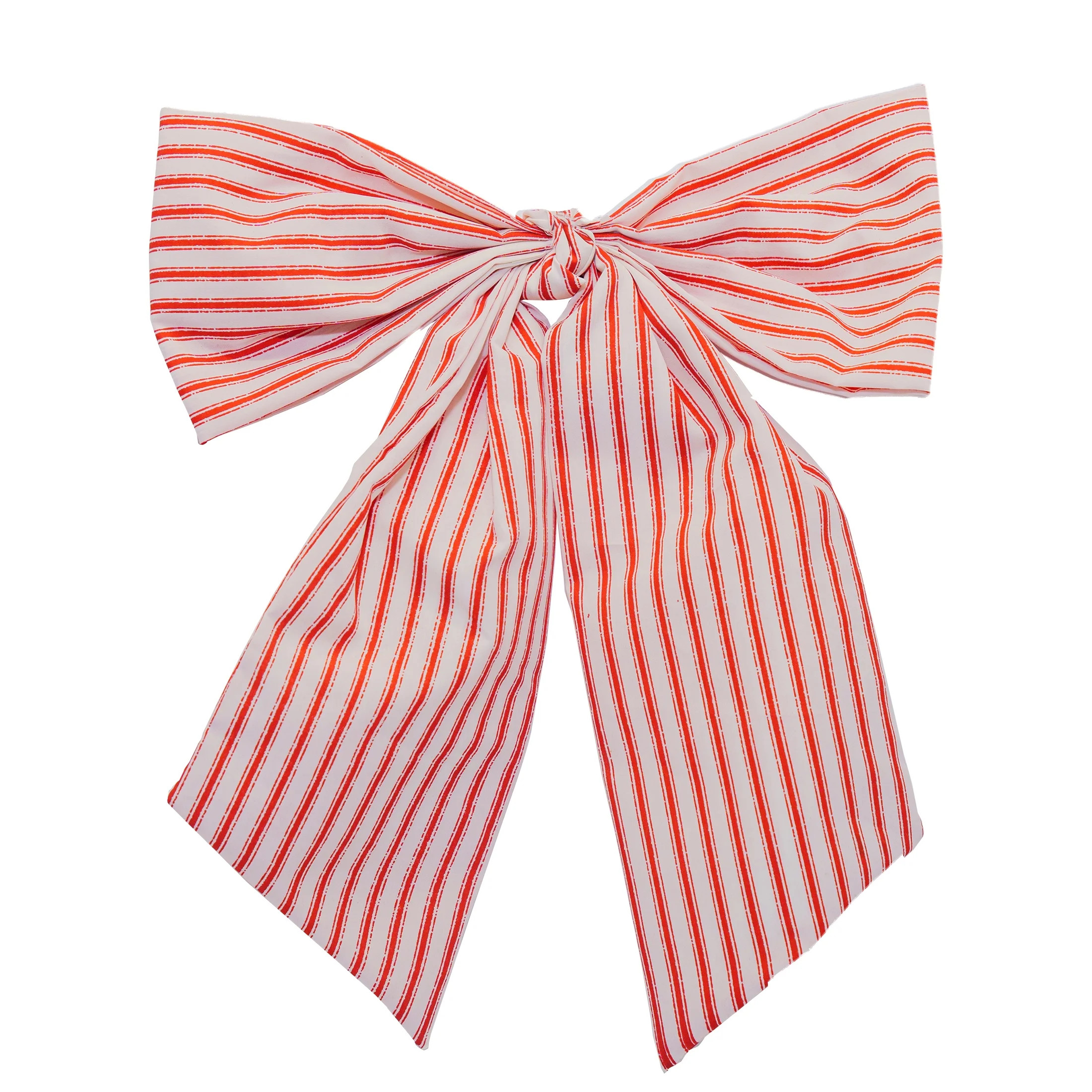 Striped Decorative Bow, Red and White, 14", by My Texas House | Walmart (US)
