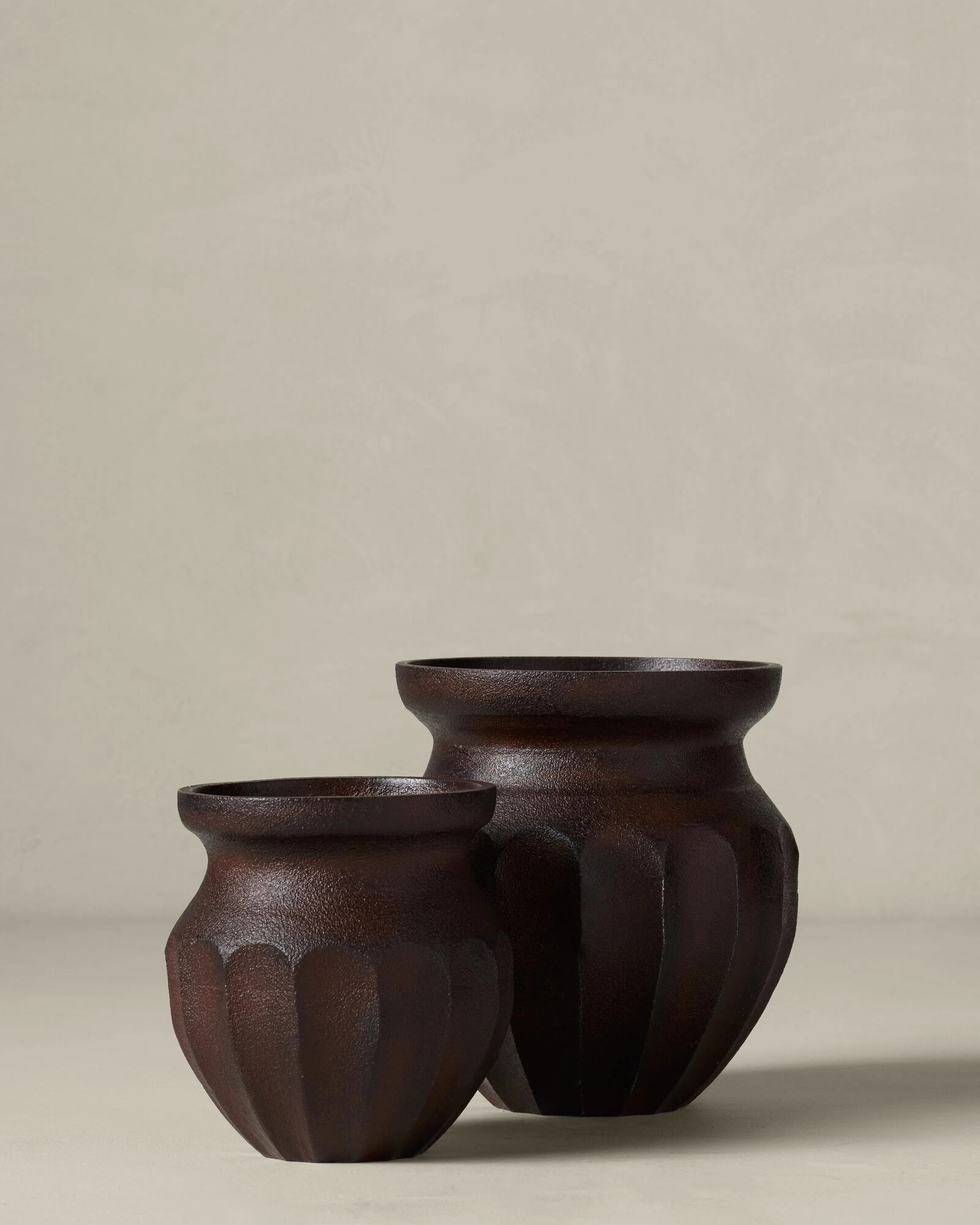 Dimitra Cast Iron Urn - Bronze 8W x 8H x 8D | Joon Loloi