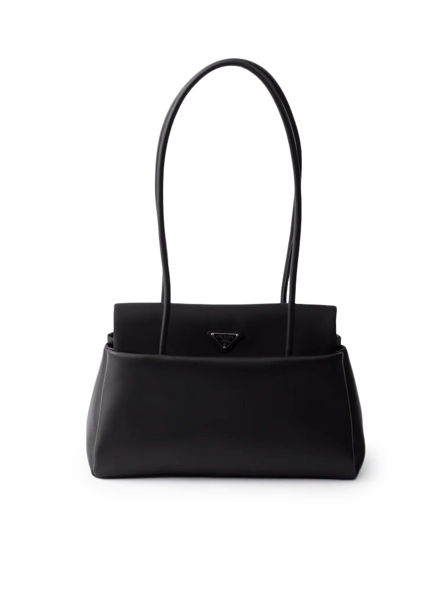 PRADA PASSAGE MEDIUM LEATHER BAG WITH RE-NYLON FLAP - Prada - Woman | Suitnegozi INT