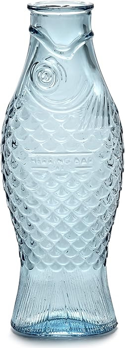 Serax Fish-Shaped Glass Pitcher 28.74 fl oz | Dishwasher Safe Pressed-Glass Carafe | Fish & Fish ... | Amazon (US)