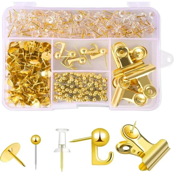 Push Pins Set 310 PCS, Cute Pushpin Clip Decorative Push Pins for Cork Board with Push Pin Hook P... | Walmart (US)