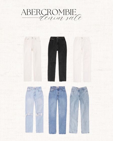 Abercrombie denim sale // sale alert // jeans on sale -/ black jeans // white jeans 

#LTKSeasonal #LTKstyletip #LTKsalealert
