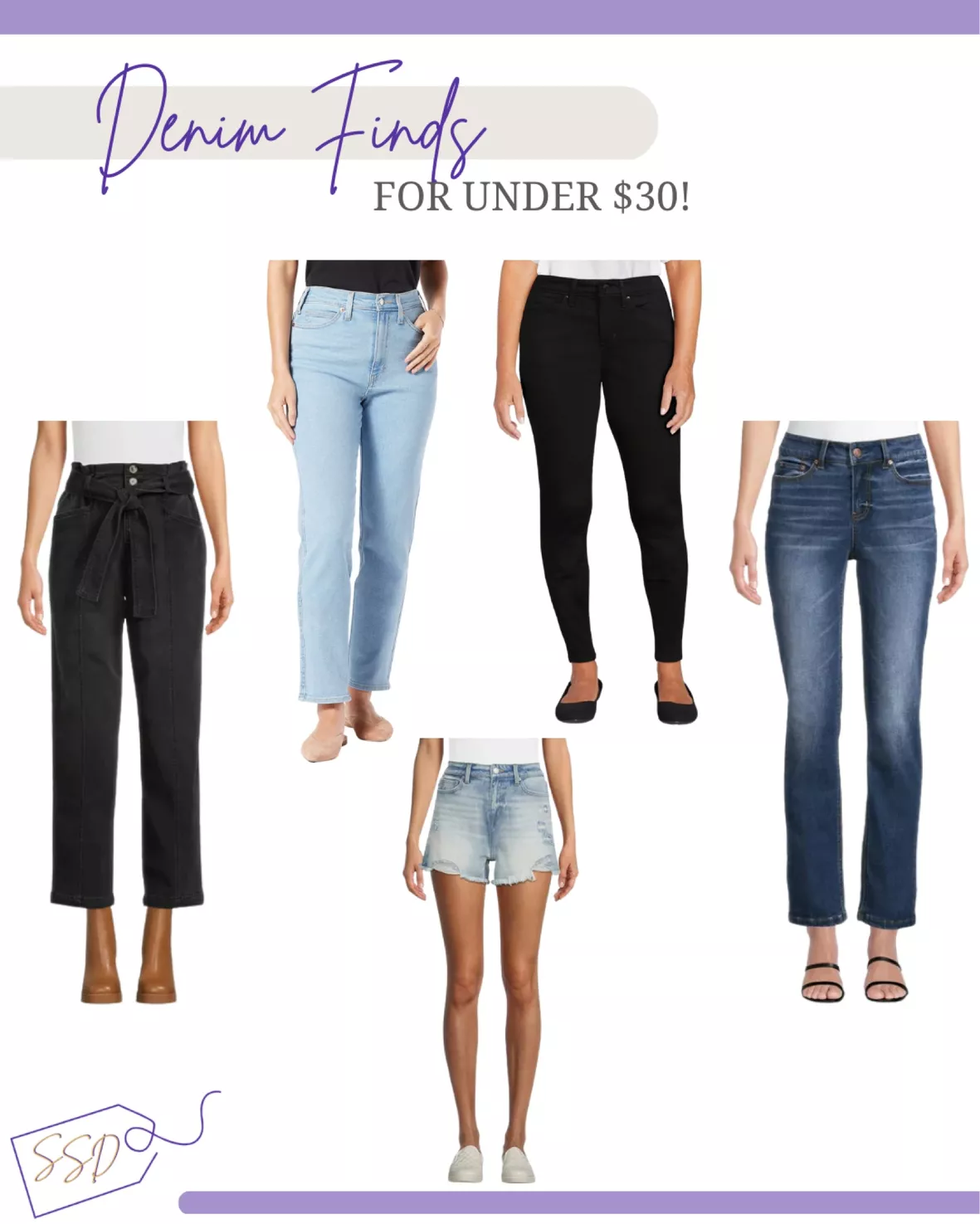 Time and Tru Women's Paperbag Jeans curated on LTK
