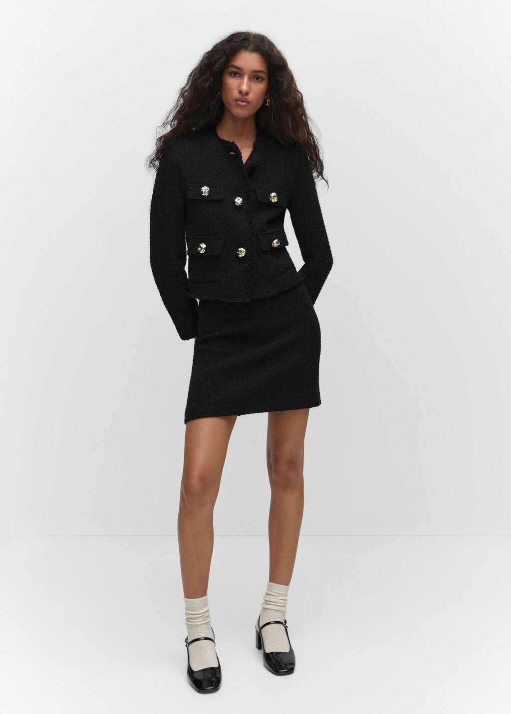 Tweed miniskirt | MANGO (US)