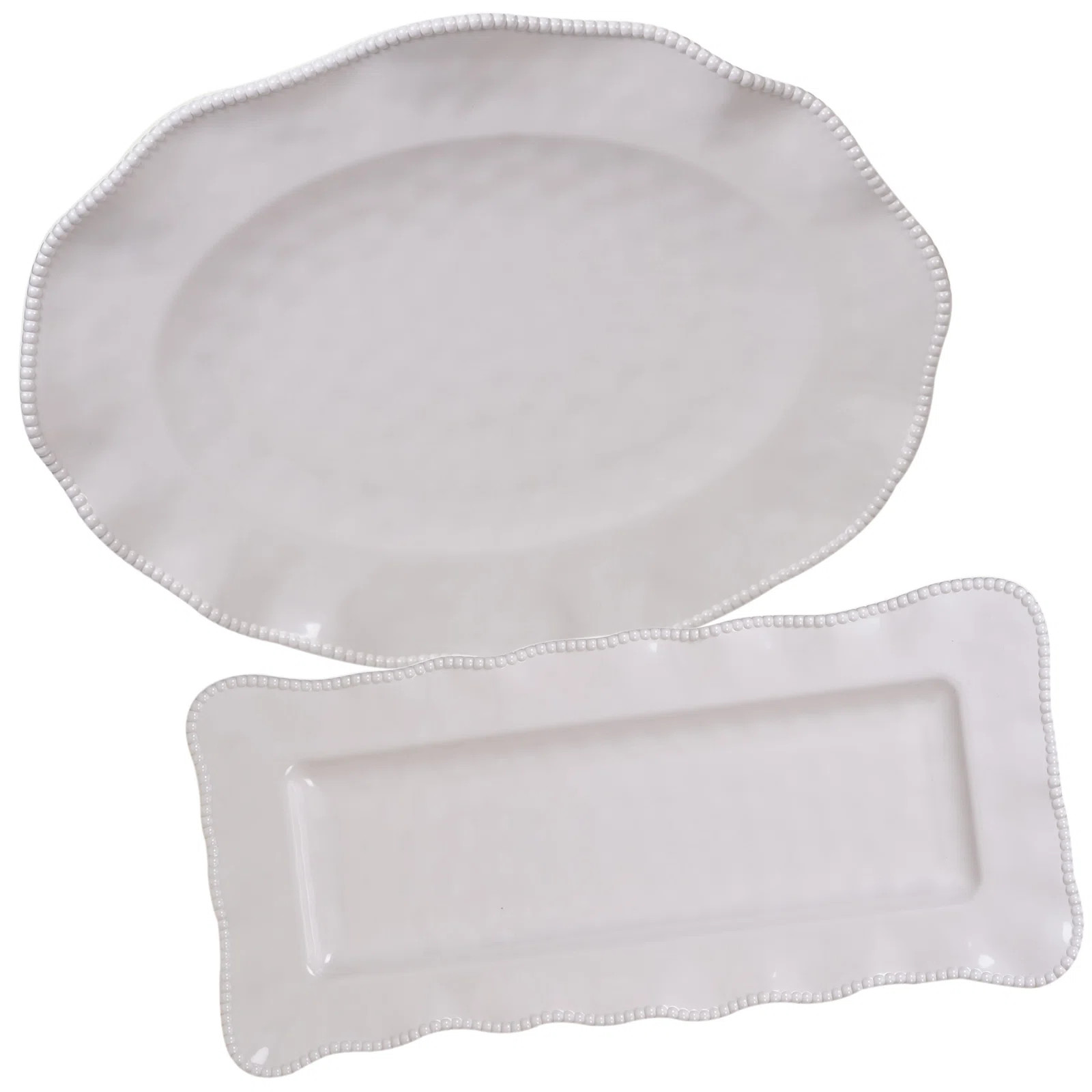 Certified International Perlette 2 Piece Platter Set & Reviews | Wayfair | Wayfair North America