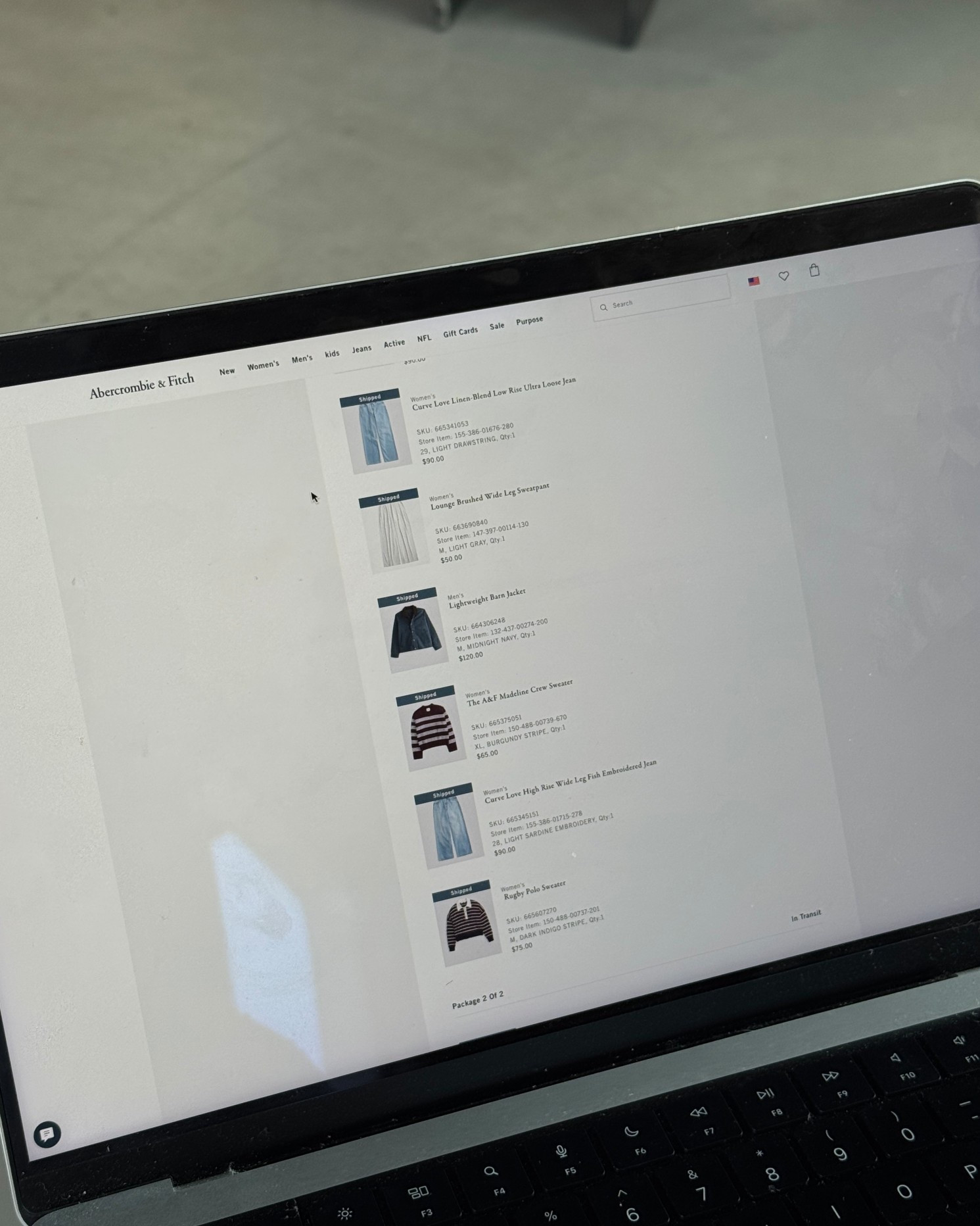 My recent Abercrombie order!! Try on haul coming soon (code AF20 for 20% in app, aka you must use the app to order) 