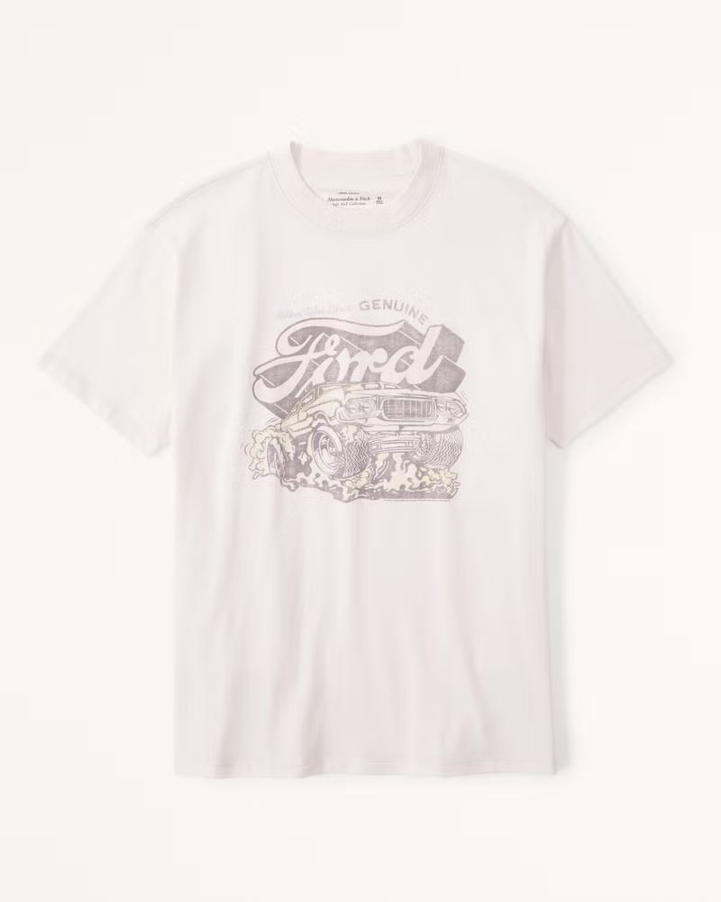 Oversized Boyfriend Ford Graphic Tee | Abercrombie & Fitch (US)