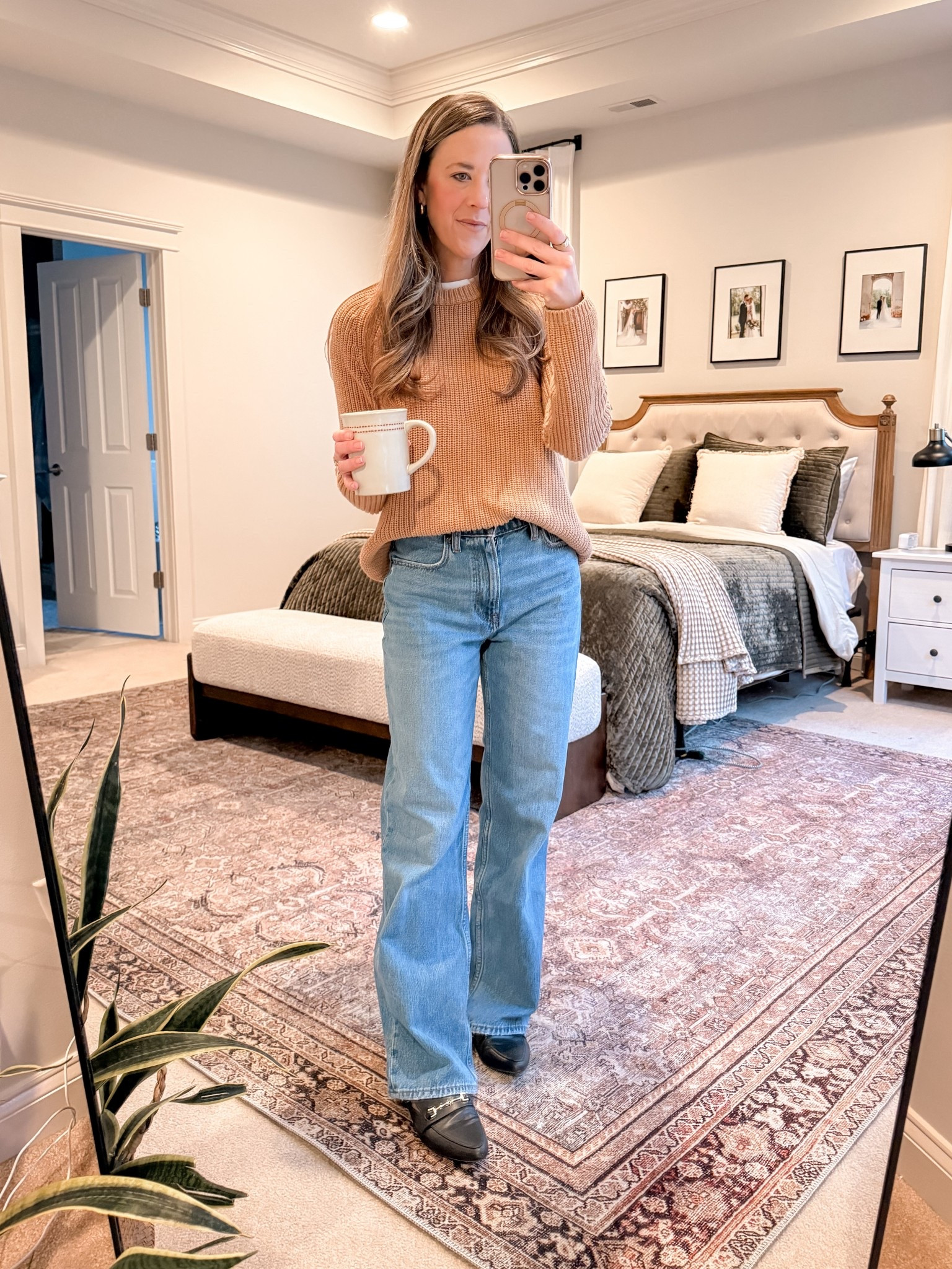 L The sweater I reach for on repeat 🤎

This is the Quince fisherman sweater — the perfect weight, relaxed but not sloppy, and such a good neutral for everyday wear. It layers beautifully and works with everything from denim to trousers.

Paired with my Abercrombie high rise loose jeans (wearing 25R). These are my favorite relaxed fit — structured, flattering, and easy to dress up or down.

Linked everything for you 🤍

Code: INFG-25SIMPLYCHICMAMA10 for Quince

#LTKmomlife #LTKgrwm #LTKootd