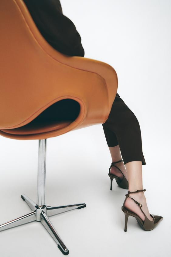 PATENT LEATHER SLINGBACK HEELS | Zara US