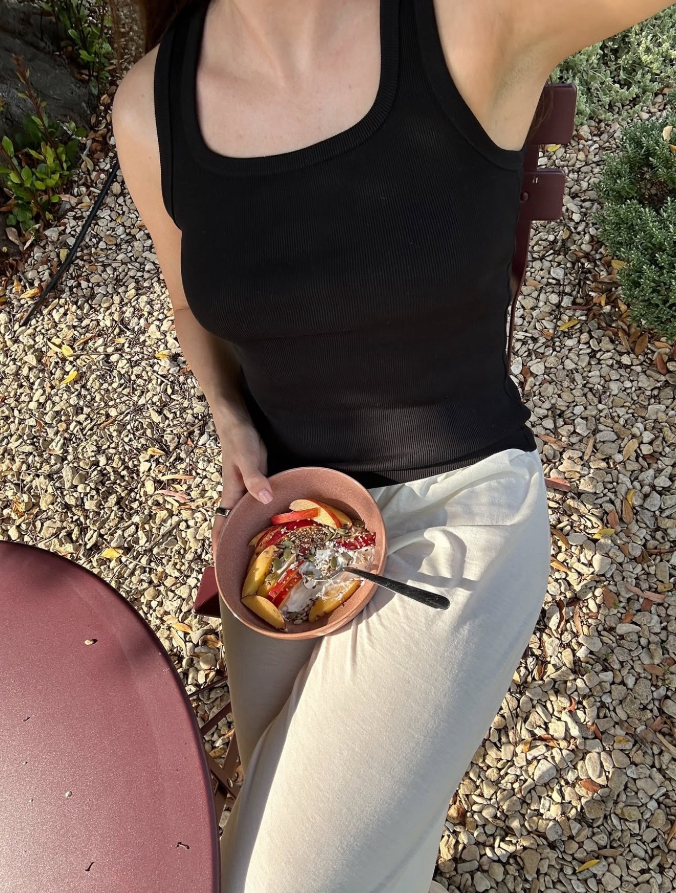 Slow summer mornings wearing my go-to combo of a black tank and breezy trousers.

You can find more style content over on my Substack ’The Wardrobe Edit’

#LTKstyletip #LTKsummer