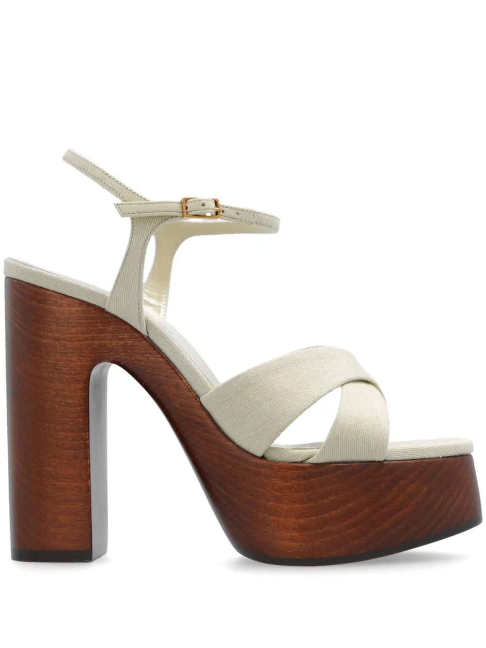 Saint Laurent 125mm Bianca Platform Sandal - Farfetch | Farfetch Global